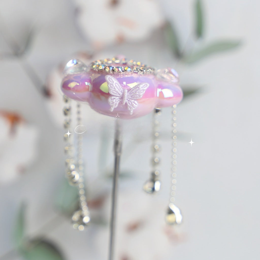 Wholesale Sticker Butterfly Small Airplane Acrylic Beads